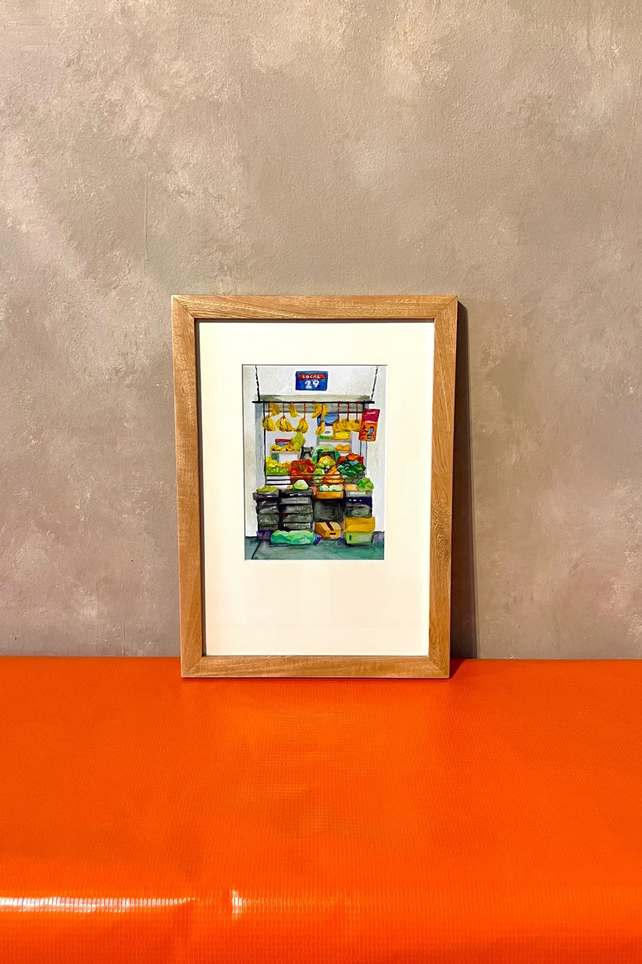 JAVIER DRAWINGS "LOCAL 29, SANTA TERE" REPRODUCCION ENMARCADA